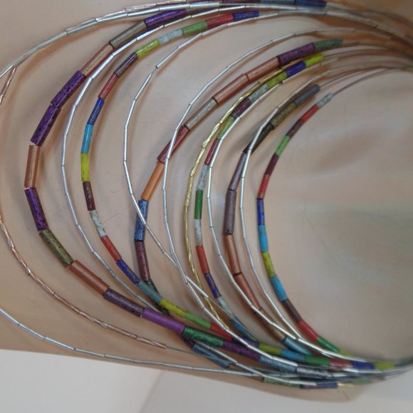 Chicos Multi Strand (14) Beaded Necklace adj 16" - Picture 4 of 12